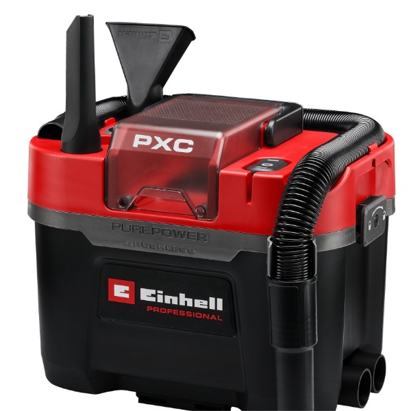 Фото - Пилосос для сухого прибирання з контейнером і мішком Einhell Professional TP-VC 18/10 Li BL 18В (2347155)